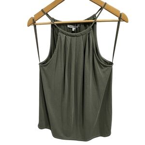 Green Envelope Olive High Neck Swing Tank Top NWT Size L Minimalist Lightweight
